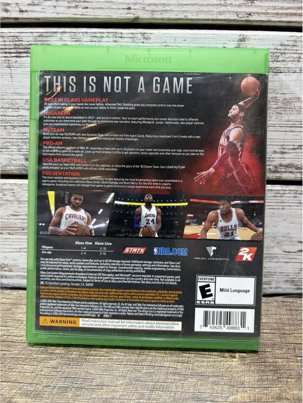 NBA2K17 Basketball Paul George XBOX1 Featuring My Career Michael B. Jordan